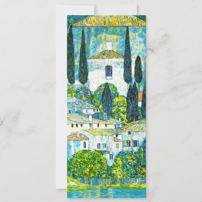 Kyrka i Cassone Gustav Klimt Inbjudningar (Framsida)