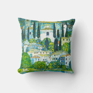 Kyrka i Cassone Gustav Klimt Kudde