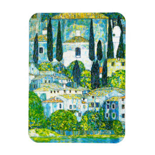 Kyrka i Cassone Gustav Klimt Magnet
