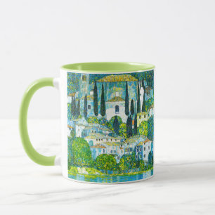 Kyrka i Cassone Gustav Klimt Mugg