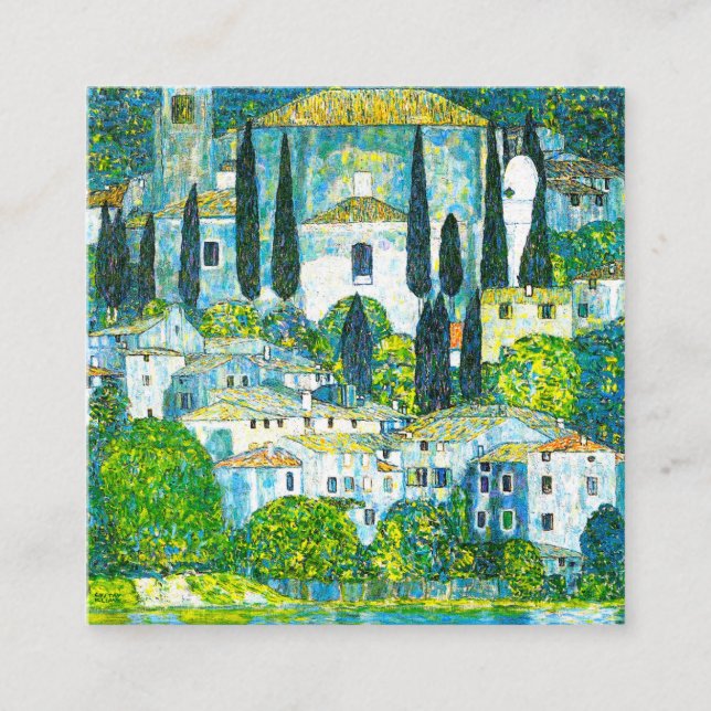 Kyrka i Cassone Gustav Klimt Tilläggskort (Framsida)