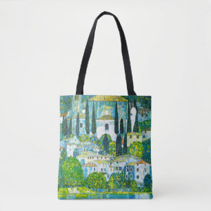 Kyrka i Cassone Gustav Klimt Tygkasse