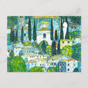 Kyrka i Cassone Gustav Klimt Vykort