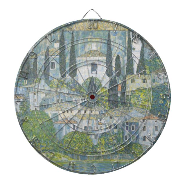 Kyrka i Kassonkonsten (italienska landskapet) Vint Darttavla (Framsidan)