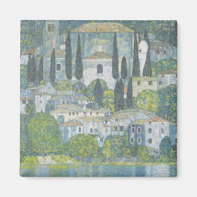 Kyrka i Kassonkonsten (italienska landskapet) Vint Magnet (Framsidan)
