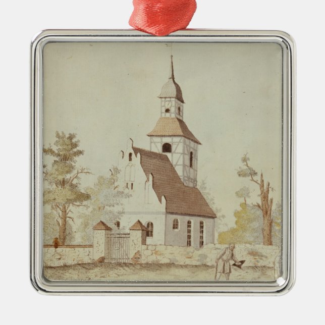 Kyrka i Pankow, Berlin Julgransprydnad Metall (Framsidan)