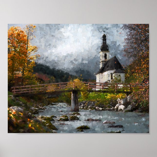 Kyrka i skogen poster (Framsidan)