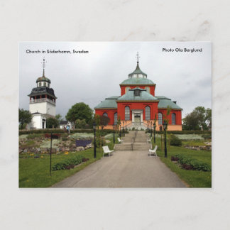 Kyrka i Söderhamn, Sverige, Pho.. Vykort