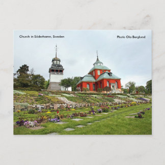 Kyrka i Söderhamn, Sverige, Pho.. Vykort