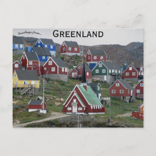Kyrka i Upernavik Grönland Vykort