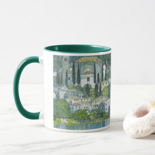 Kyrka (Kirche) i Cassone av Gustav Klimt Mugg
