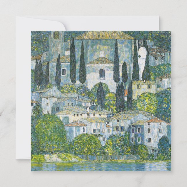 Kyrka (Kirche) i Kassone av Gustav Klimt (Framsida)