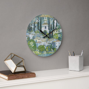 Kyrka (Kirche) i Kassone av Gustav Klimt Stor Klocka