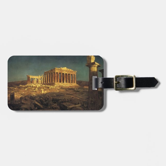 Kyrka märkre för bagage "för Parthenon" Bagagebricka (Horisontell Framsida)