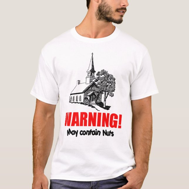 Kyrka med varning: Maj innehåller nöt! Tröja (Framsida)