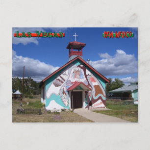 Kyrka, Montezuma New mexico Vykort