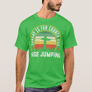 Kyrka och bas-hoppande, Christian Faith Gift T Shirt
