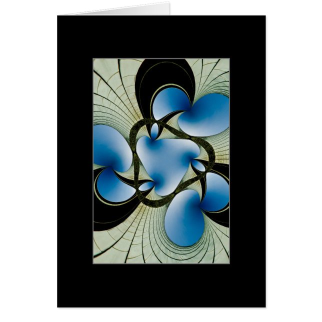 Kyrka och himmel hälsningskort (Framsidan)