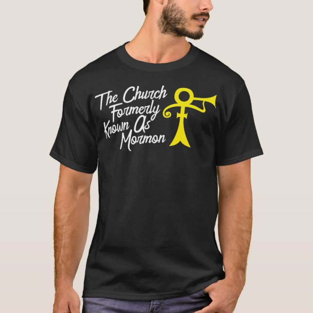 Kyrka som tidigare kallades Mormon Funny LDS Moron T Shirt (Framsida)