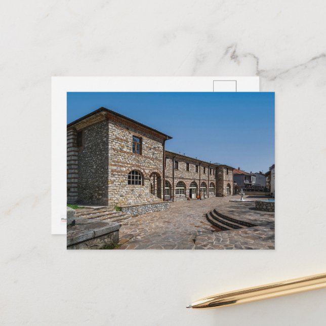 Kyrka St. Dimitrija- Bitola, Makedonien Vykort (Fram/Back In Situ)