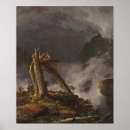 Kyrka - Storm i bergen 1847 Poster