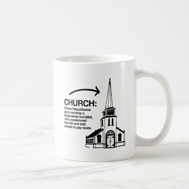 KYRKA - VAR REPUBLIKANER GÅR ATT TILLBE KAFFEMUGG (Höger)