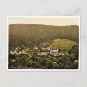 Kyrka, Wildbad, Black Forest, Baden, Tysklanda klo Vykort