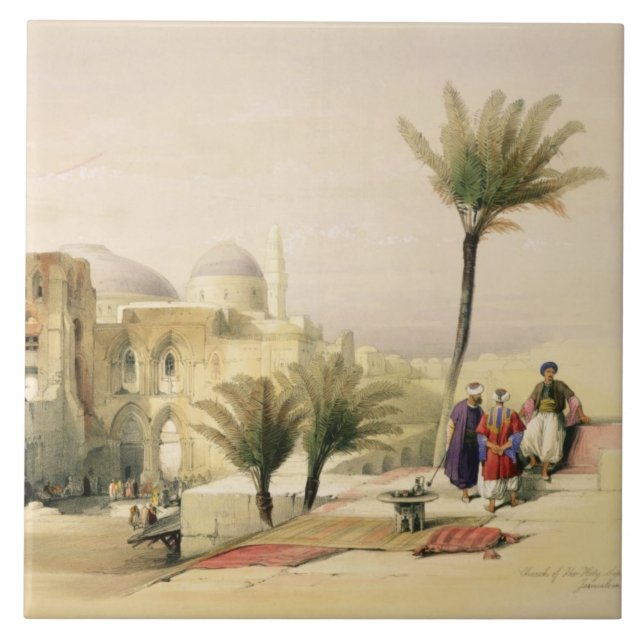 Kyrkan av den heliga sepulchren, Jerusalem, Kakelplatta (Framsidan)