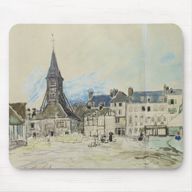 Kyrkan av Sainte-Catherine, Honfleur, 1864 Musmatta (Framsidan)