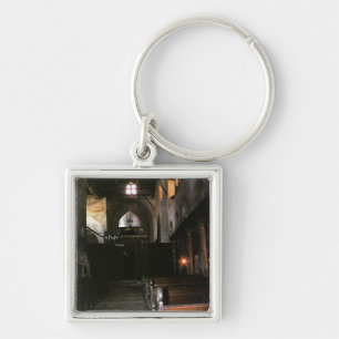 Kyrkan av Saints Sergius och bacchusen Fyrkantig Silverfärgad Nyckelring