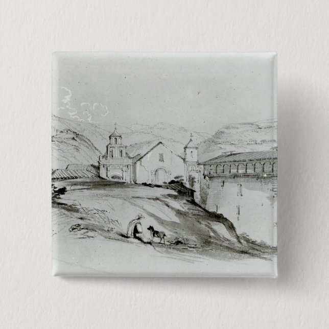 Kyrkan av San Francisco, Valparaiso, 1834 Knapp (Framsida)