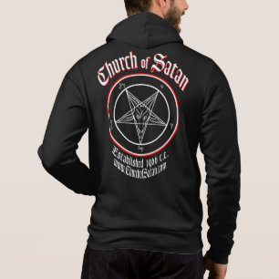 Kyrkan av Satan 2 sid hoody kanfas Tröja