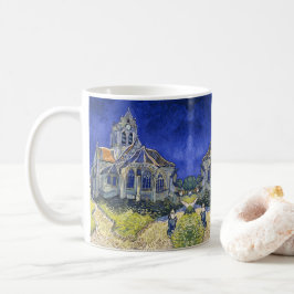 Kyrkan i Auvers, av Vincent Van Gogh Kaffemugg