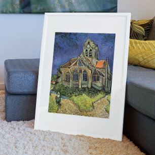 Kyrkan i Auvers av Vincent van Gogh Poster