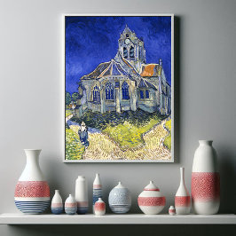 Kyrkan i Auvers, av Vincent Van Gogh Poster