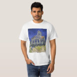 Kyrkan i Auvers av Vincent van Gogh T Shirt<br><div class="desc">Kyrkan i Auvers av Vincent van Gogh i kyrkan i auvers,  vete fält med cypresser,  solblommor,  iriser,  stjärnmörker,  vintage,  offentlig domän,  vincent van gogh,  van gogh,  vas</div>