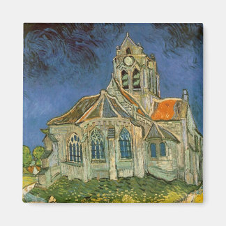 Kyrkan i Auvers-sur-Oise - Vincent Van Gogh Magnet