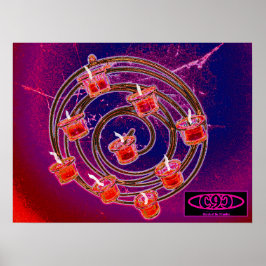 Kyrkan i de 9 ljus-Spiral Poster