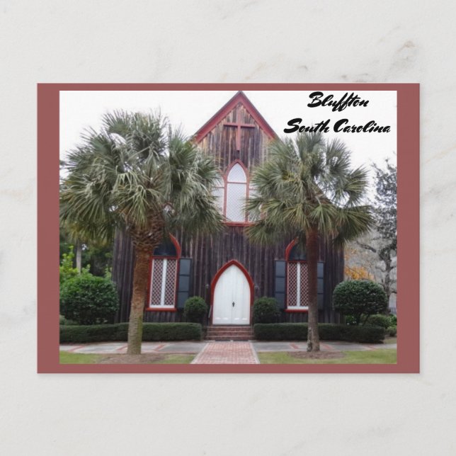 Kyrkan i Kor - Bluffton, South Carolina Vykort (Framsida)