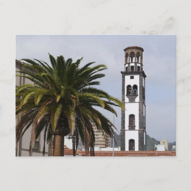 Kyrkan i Santa Cruz de Tenerife, Kanarieöarna Vykort (Framsida)