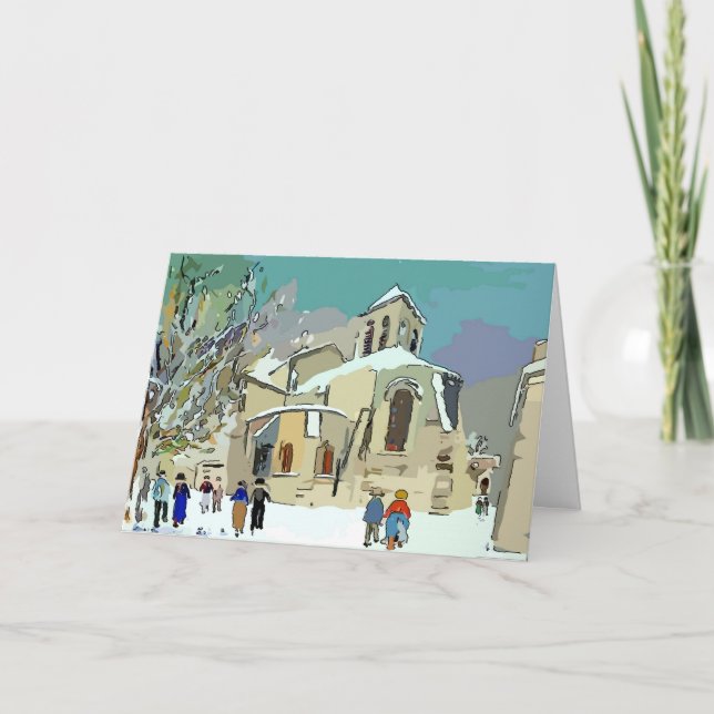 Kyrkan i Snö, Helgdagskort Helgkort (Framsida)