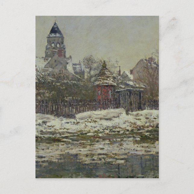 Kyrkan i Vetheuil, 1879 Vykort (Framsida)