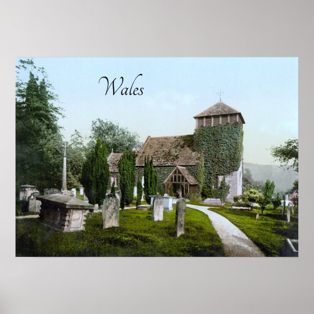 Kyrkan nära Monmouth (1900) Poster (Framsidan)