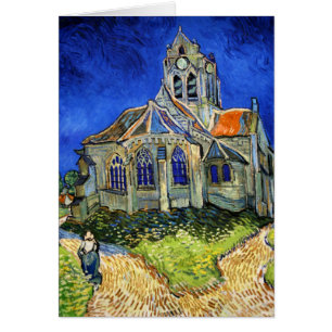 Kyrkan på Auvers: Vincent Van Gogh Hälsningskort