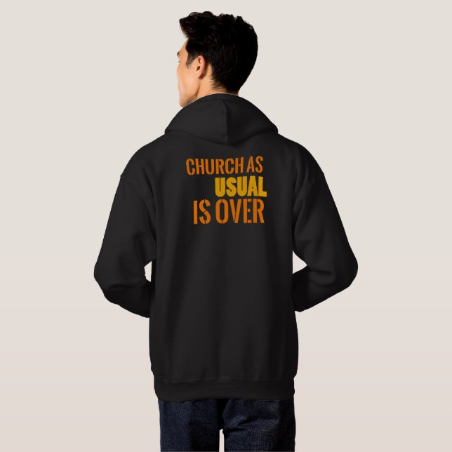 Kyrkan som vanligt är över Manar Hoodie (Hel baksida)