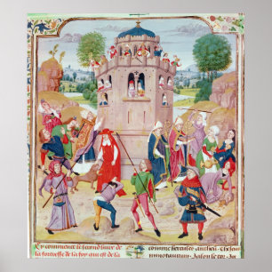 Kyrkan under attack från kättare som är flemish poster