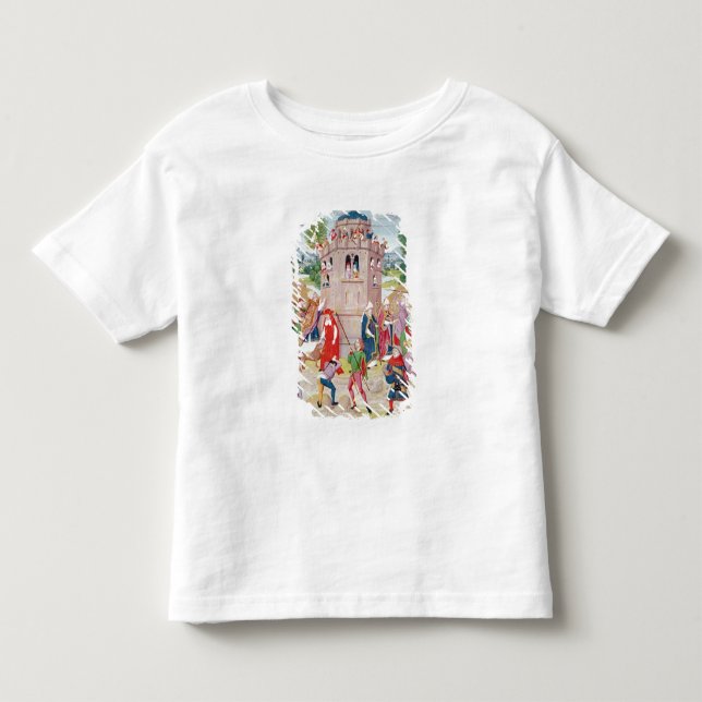 Kyrkan under attack från kättare som är flemish t-shirt (Framsida)