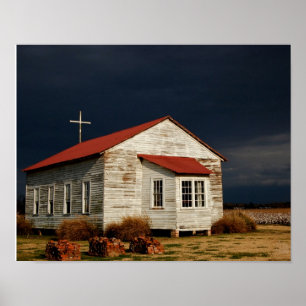 Kyrkan vid Frogmore Plantation [Art Print] Poster