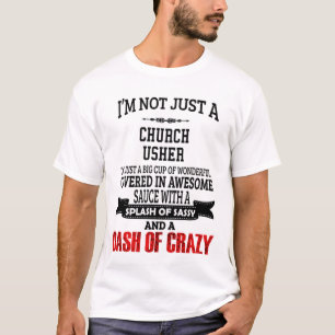 Kyrkans Usher T-Shirt Gift/Present, fet citat