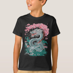 Kyrkblommig kinesisk drak kinesiskt nyår 202 t shirt